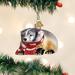 Old World Christmas Ornaments: Animal Collection Glass Blown Solid Hanging Figurine Ornament Glass in Gray/Red | 5 H x 5 W in | Wayfair