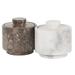 RADICALn Handmade Marble White & Oceanic Salt Cellar Set Of 2 Marble in Blue/Brown/White | 3 H x 3 W in | Wayfair SCS-WO