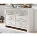 Mistana™ Crispin 6 Drawer Double Dresser Wood in Brown/White | 40 H x 61.25 W x 16 D in | Wayfair 36D21737BF624254A3D5A5BFA26B0ECF