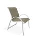 Red Barrel Studio® Hiraku Stacking Patio Dining Armchair Sling in White | 34.75 H x 25 W x 28.5 D in | Wayfair 28EE873D1CB549D08A5556B2BD84F880