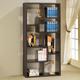 Latitude Run® Abkarian 70.75" H x 35" W Standard Bookcase Wood in Black | 70.75 H x 35 W x 11.75 D in | Wayfair 209131F2E49F40C094353C89FF9F1859