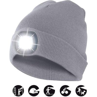 Capellino mit Kopflicht Wiederaufladbare Led-Taschenlampe Licht Grau Einheitsgröße - Velamp