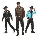 Chemise Western à Manches sulfpour Homme Costume d'Halloween Cowboy Confortable Boutonné