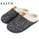 ASIFN – pantoufles d'hiver pour hommes pantoufles de maison en tapis cadeaux pour hommes