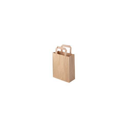 greenbox Recyclingpapier-Tragetaschen S, 18 x 8 x 22 cm, braun, 250 St.