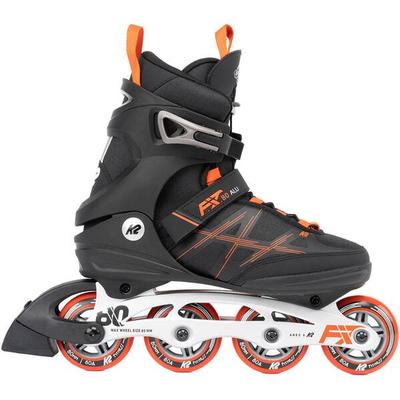 K2 Herren Inlineskates F.I.T. 80 ALU black_red, Größe 42 in Grau