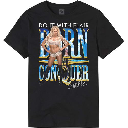 Charlotte Flair ''Born To Conquer'' Phototype Graphic T-Shirt