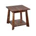 The Twillery Co.® Ringgold End Table Wood in Brown | 24 H x 24 W x 24 D in | Wayfair 716B4C016AD34C1AAD27D9525DCB8963