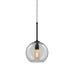 Bruck Lighting Bobo 3 1 Light Mini Pendant Glass in Black | 7.9 H x 8.5 W x 8.5 D in | Wayfair LE26/970/BK/PBK