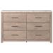 Wade Logan® Adysan 6 Drawer Double Dresser Wood in Brown | 36.77 H x 58.98 W x 15.59 D in | Wayfair F4F2CE399B4640B3BB47992A3E4A6D55