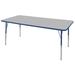 Factory Direct Partners Rectangle T-Mold Adjustable Height Activity Table Laminate/Metal | 30 H in | Wayfair 10020-GYBL