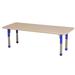 Factory Direct Partners Rectangle T-Mold Adjustable Height Activity Table Laminate/Metal | 30 H in | Wayfair 10029-MPBL