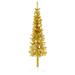 The Holiday Aisle® Christmas Tree Decoration Slim Artificial Half Xmas Tree w/ Stand | 13.8 D in | Wayfair 9F4937FCC2F14E92BF6211547C22DCB2