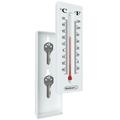 Trademark Home Collection Wall-Mount Thermometer with Discreet Key Storage â€“ Hide a Key for House Car and Safe Keys â€“ Indoor and Outdoor Temperature Reading