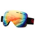 Cyxus Ski Goggles for Men Women 100% UV Protection Frameless Design Snowboard VTL18.6%ï¼ˆRed Lensï¼‰