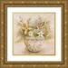 Brey Michael 15x15 Gold Ornate Wood Framed with Double Matting Museum Art Print Titled - Floris Botanica II