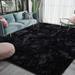 LOCHAS Luxury Fluffy Rug Ultra Soft Shag Carpet for Bedroom Living Room Big Area Rugs 5 x8 Black