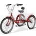 Lilypelle 24/26 inch Adult Tricycle for Women Men Seniors 7-Speed Three Wheel Cruiser Bike Trike with Large Basket Low Step Through Frame Exercise Shopping Tricycle Adult (Foldable&Non-foldable)