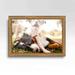 9x39 Frame Gold Real Wood Picture Frame Width 1.25 inches | Interior Frame Depth 0.5 inches |