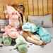 Xyer Cute Cartoon Dinosaur Shape Super Soft Plush Stuffed Pillow Toy Children Doll Blue 2 80 cm
