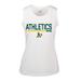 Women's Levelwear White Oakland Athletics Macy Muscle Tank Top