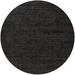 Ahgly Company Machine Washable Indoor Round Industrial Modern Gray Brown Area Rugs 4 Round
