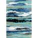 Giant Art 72x48 Coastal Sea Foam I Fine Art Giant Canvas Print in Multi-Color