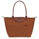 Longchamp Damen Schultertasche LE PLIAGE GREEN NYLON SHOULDER BAG S, cognac, Einheitsgröße