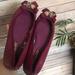 Coach Shoes | Coach | Poppy Embellished Detail Maroon Flats | Color: Pink/Purple | Size: 8.5