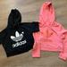 Adidas Tops | Adidas’s Bundle Of 3 (2) Cropped Sweatshirts (1) Dress | Color: Black/Pink | Size: M