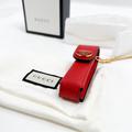 Gucci Accessories | Gucci Leather Double G Logo Lipstick Holder W/ Tags Lobster Red | Color: Red | Size: Os