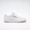 Sneaker REEBOK CLASSIC "CLUB C 85", Gr. 47, weiß (weiß, royal, gum), Leder, sportlich, Schuhe