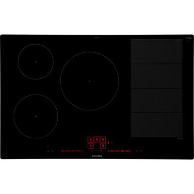SIEMENS Flex-Induktions-Kochfeld, schwarz, B:79,2cm H:5,6cm T:51,2cm, Kochfelder, mit powerMove Plus