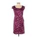 Ann Taylor LOFT Casual Dress: Pink Batik Dresses - Women's Size 2