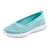 Sneaker Ballerinas LASCANA, Damen, Gr. 44, blau (mint), Obermaterial: 100% Textilmaterial. Futter: 100% Textilmaterial. Decksohle: 100% Textilmaterial. Laufsohle: 100% Synthetik, unifarben, sportlich, Schuhe Ballerina, ultraleichter Slipper,...