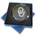 Oklahoma Sooners 3.25'' Laser Engraved Glass Ornament