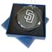 San Diego Padres 3.25'' Laser Engraved Glass Ornament