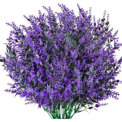 Artificial Lavender Flowers, Artificial Flower Bouquet Decor, Fake Artificial Plants for Indoor