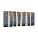 Jaxson Rea Magnificent Birch Grove Indigo Crop by James Wiens - Wrapped Canvas Painting Canvas, in Black/Blue/Gray | 30 H x 60 W x 1.5 D in | Wayfair