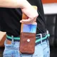 Étui de téléphone en cuir avec clip de ceinture pour homme support de sac de taille pour Huawei