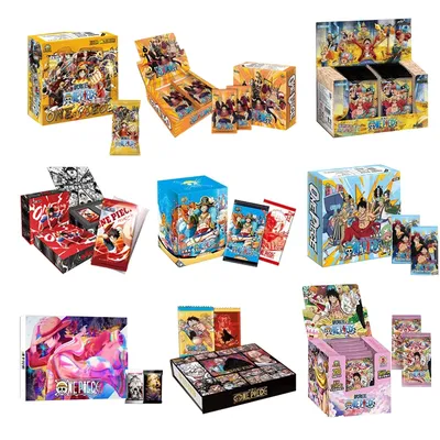 Boîte de Cartes de Collection One Piece Booster Pack Anime Luffy Zoro Nami Chopper TCG