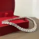 Bracelets de tennis en véritable argent regardé 925 bijoux étincelants diamant à haute teneur en