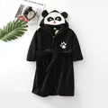 Peignoir à capuche à manches longues pour enfants robe de dessin animé pour enfants joli animal