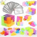 HUIQIBAO-Cube Magique Magnétique en décennie s de Construction Anti-Stress Jouets de Puzzle 3D pour