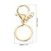 10pcs Key Chain for Keys, Lobster Claw Clasps Keychain Holder, Gold