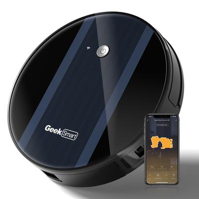 Geek Smart G6 1800 PA Suction Robot Vacuum Cleaner and Mop, LDS Navigation, Wi-Fi Connected APP