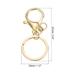 10pcs Key Chain for Keys, Lobster Claw Clasps Keyring for Arts DIY, Gold