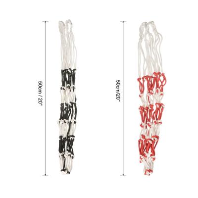 1 Set/2Pcs Basketball Net Bag Storage Ball Mesh Bag, White Black/White Red - White Black, White Red