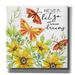 August Grove® Never Let Go of your Dreams by Cindy Jacobs - Wrapped Canvas Painting Canvas in Black/White/Yellow | 12 H x 12 W x 0.75 D in | Wayfair