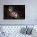 Latitude Run® Wet Fall by Thomas Haney - Wrapped Canvas Print Metal in Black/Orange | 40 H x 60 W x 1.5 D in | Wayfair